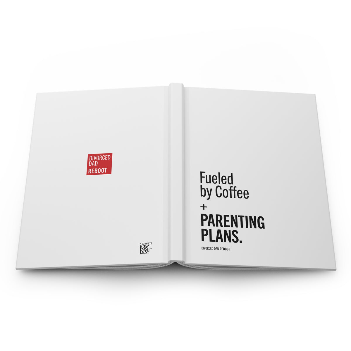 Fueled by Coffee and Parenting Plans | Hardcover Lined Journal / Notebook