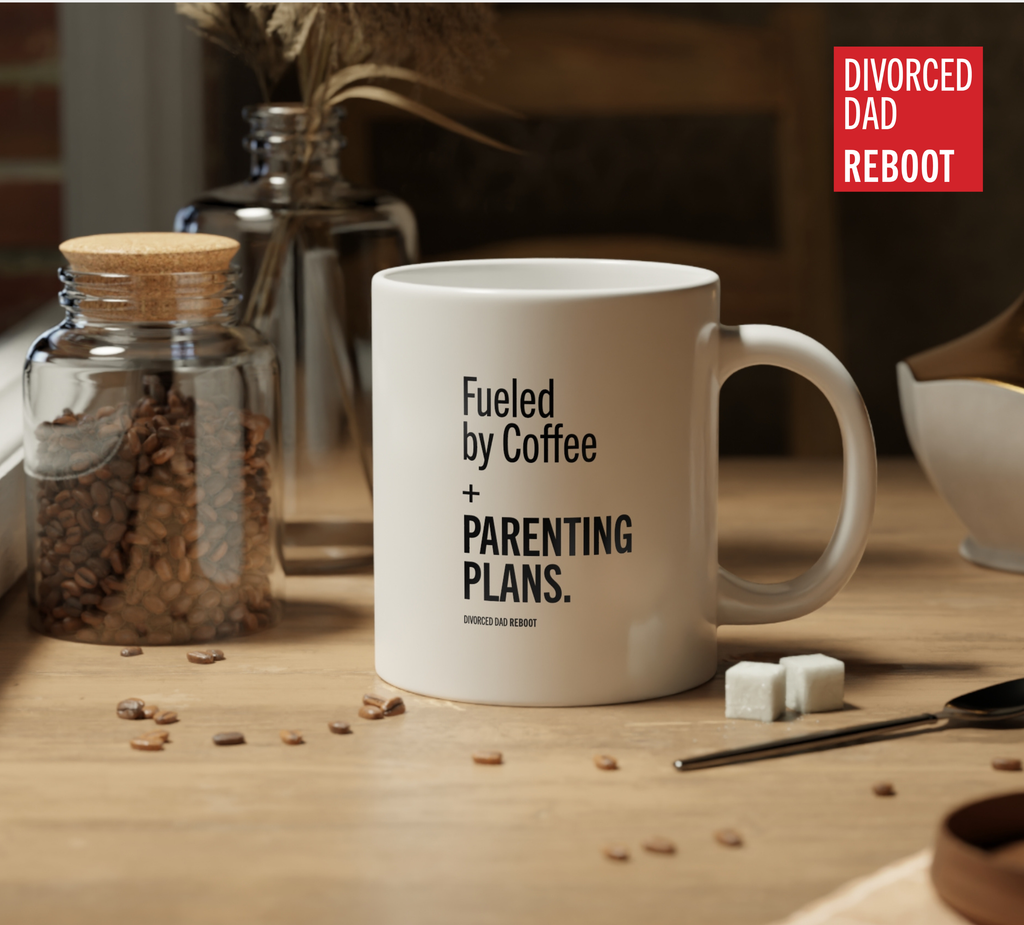 Fueled by Coffee and Parenting Plans | White 20 oz Coffee Mug