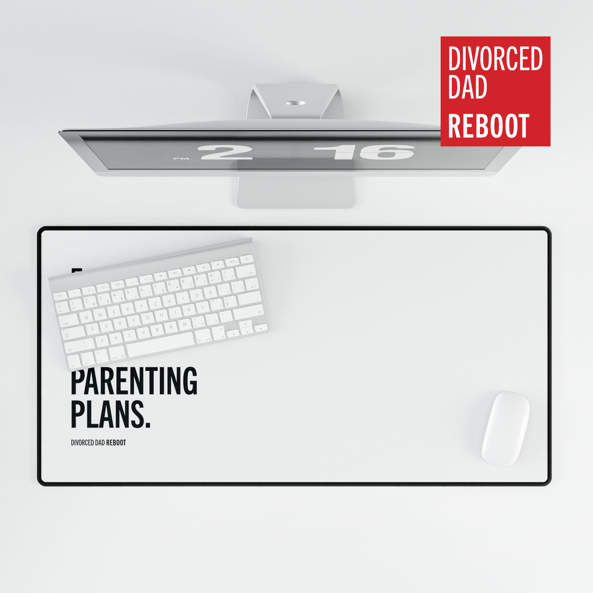 Fueled by Coffee and Parenting Plans | Desk Mat