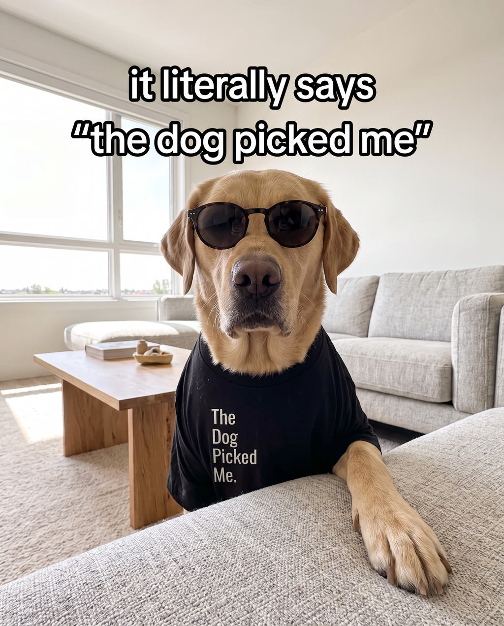 The Dog Picked Me TShirt | Funny Divorced Dad Dog Gift