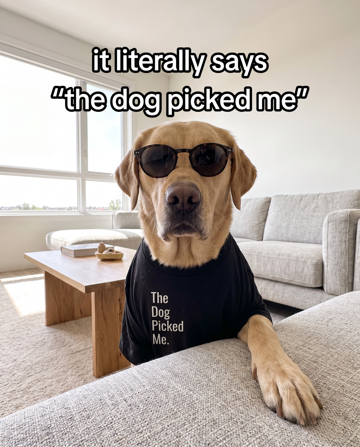 The Dog Picked Me TShirt | Funny Divorced Dad Dog Gift