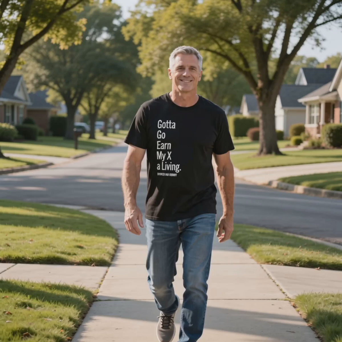 Gotta Go Earn My X A Living TShirt | Funny Divorced Dad Shirt