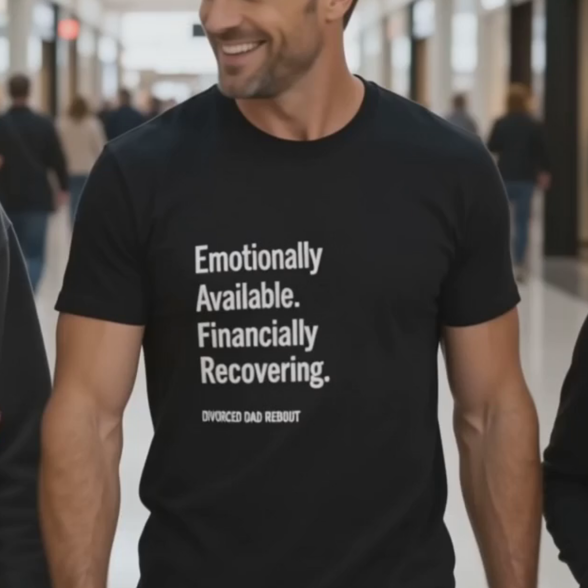 Emotionally Available Financially Recovering | Funny Divorced Dad Shirt