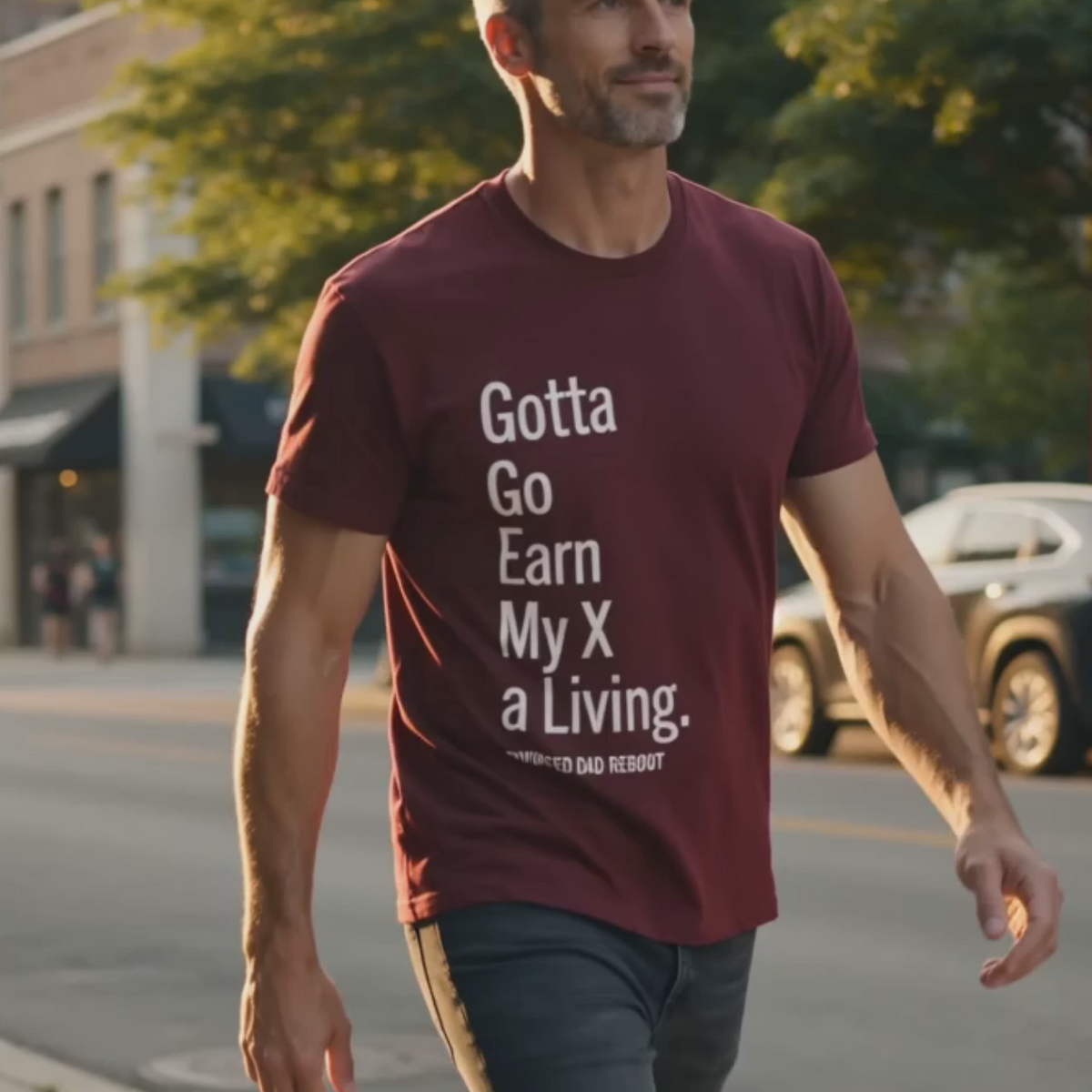 Gotta Go Earn My X A Living TShirt | Funny Divorced Dad Shirt